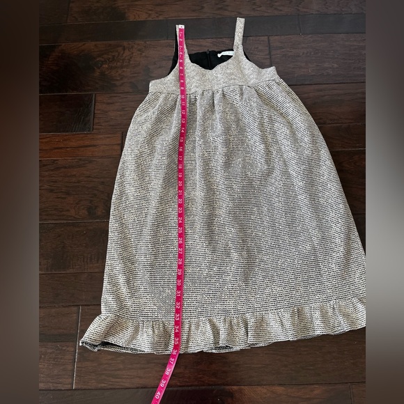 Take Note Metallic Tweed Ruffled Jumper; Size 14 - Picture 5 of 12